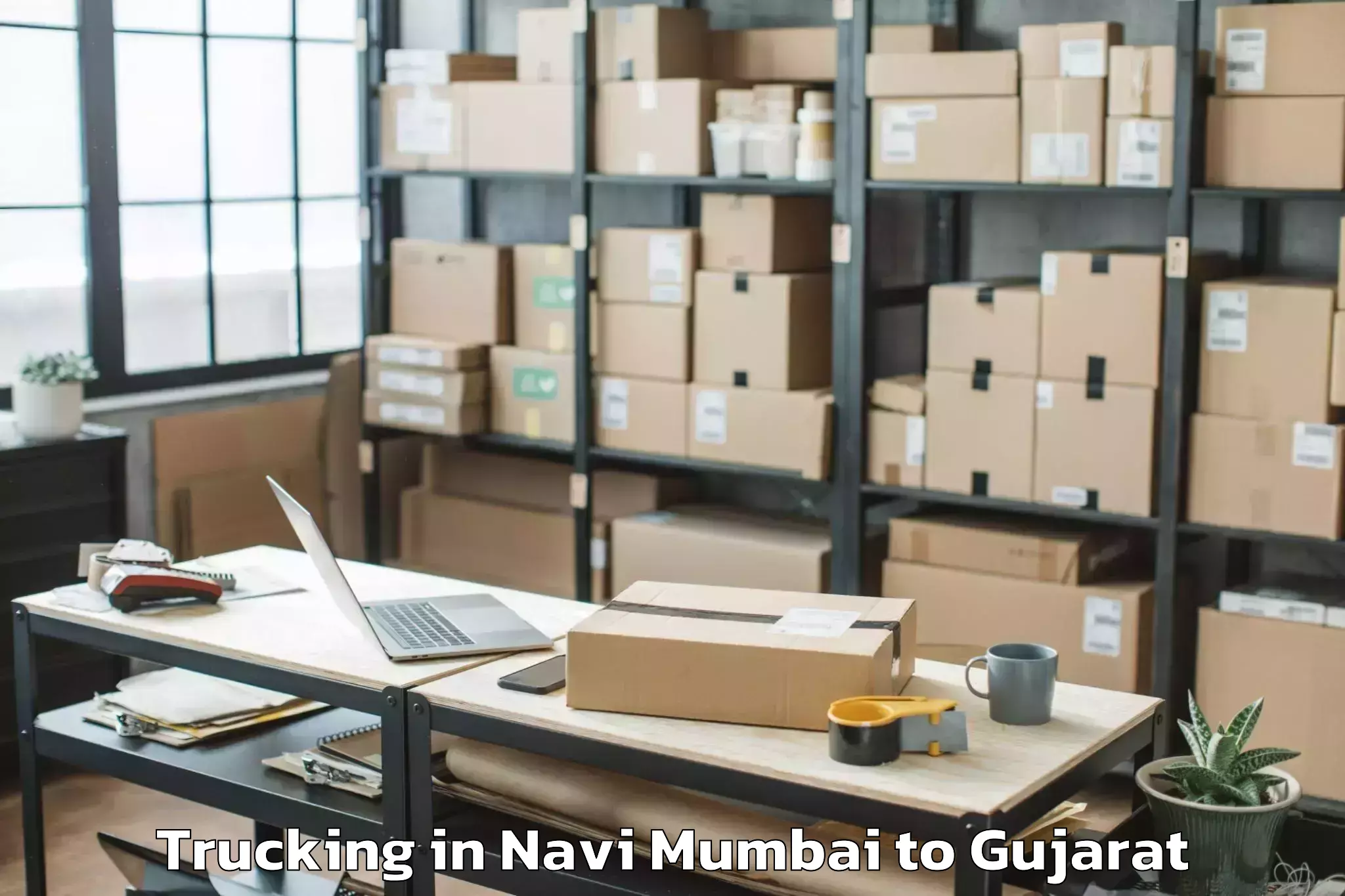 Affordable Navi Mumbai to Jalalpore Trucking